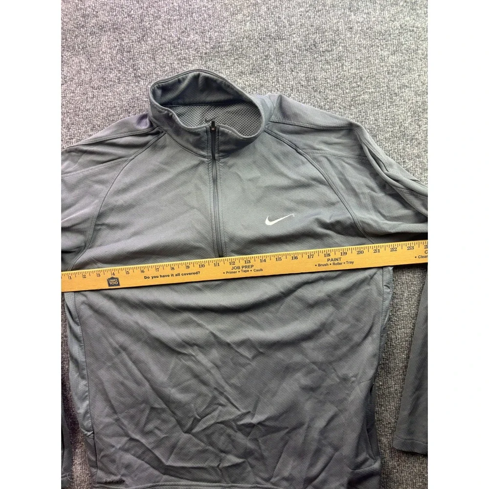 Nike Dri-FIT Quarter Zip Pullover Mens XL Gray Long Sleeve Athletic Top